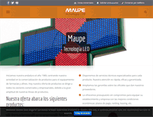 Tablet Screenshot of maupe.com